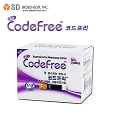 에스디바이오센서 SD 코드프리 혈당시험지 50매 2021년10월, 1팩, 50개입