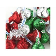 HERSHEY'S Hershey Kisses Christmas Foil red green silver 허쉬스 키세스 크리스마스 포일 레드 그린 실버 5lb(2.27kg), 1개