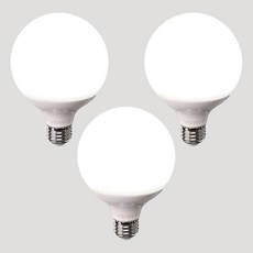 LED 볼램프 G95 전구 12W 전구색 주광색 롱 숏 6500K 3000K 3개, 전구색(노란색)