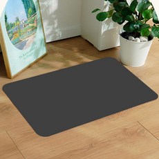  공감리빙 빨아쓰는 깨지지 않는 규조토 발매트 다크그레이  상품 이미지