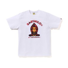 일본 베이프 남녀공용 반팔 티셔츠 BABY MILO 남성 여성 반팔티