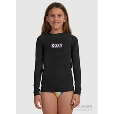 [록시] 23 키즈 래쉬가드 스윗플라워 BLK0