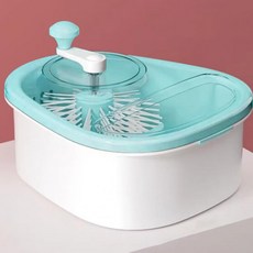 과일세척기 과일 채소 세척기 가정용 농약제거 가정수동 세척바구니 블루 1개