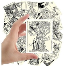 대형 스티커 (24개 6.4cm x 8.9cm) 동화 빈티지 어린이 책 일러스트레이션 (러시아 이야기), 삼십오