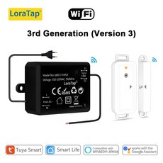 LoraTap-Tuya 스마트 라이프 차고 문 센서 오프너 컨트롤러 와이파이 스위치 알렉사 오프닝 홈 원격 제어 접촉 음성 포털, 1개, 03 3rd Generation