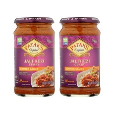 Jalfrezi Sweet Pepper Spicy Curry Simmer Sauce 파탁스 잘프레지 스위트 페퍼 스파이시 카레 소스 425g 2팩, 2개