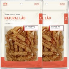 내츄럴랩 건조 롤 강아지 간식, 닭가슴살, 100g, 2개