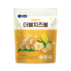 베베쿡 콘볼 과자, 더블치즈볼, 25g, 4개