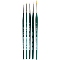 da Vinci Watercolor Series 4237-5 브러시 미니어처 세트-Nova Synthetics Multi-Media Mini Rounds-시