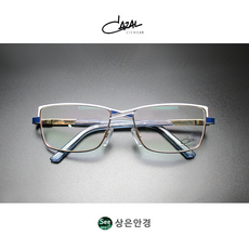 카잘 CAZAL 4215 COL 003 화이트/다크 블루 스퀘어 53 사이즈 티타늄 여성 안경