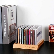 원목 CD 진열장 우드 씨디장 DVD 씨디 케이스, 1개, CD 랙 - 원목cd진열장