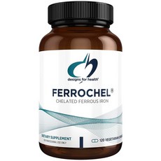 Designs for Health Ferrochel Iron Chelate 디자인 포 헬스 페로첼 (철 킬레이트) 120정, 120 Capsules, 1개