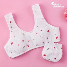한스속옷 [한스속옷] 주니어브라 1단계 키티 브라팬티세트