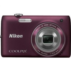 니콘 디지털 카메라 광학 줌 쿨픽스 Nikon COOLPIX S4100 14MP 디지털카메라 5배 NIKKOR 광각 렌즈 및 3인치 터치 패널 LCD(Plum), Plum - 니콘카메라