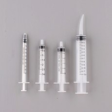 도마뱀 파충류 피딩 주사기 크레스티드게코 슈퍼푸드 주사기, 1개, 1ml