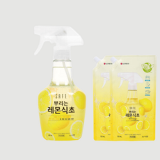세이프 향균적인 뿌리는레몬식초 400ML 1개 725ML리필2개, 세이프 뿌리는레몬식초 400ML 1개+725ML리필2개, 2개