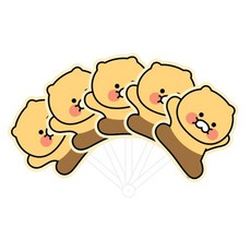 카카오프렌즈 춘식이 접이식 부채, 단품, 상세페이지 참조, 상세페이지 참조
