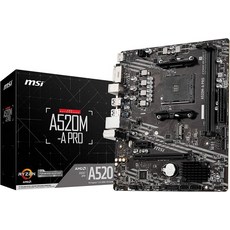 MSI A520M-A PRO 마더 보드 MicroATX [A520 칩셋 탑재] MB5136