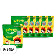 내이브로 퓨어잇 동결건조 치즈 큐브 간식, 16g, 84개, 혼합맛 (사과/치즈)