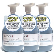 일리윤 세라마이드 아토 버블워시 앤 샴푸 400ml x3개, 3개