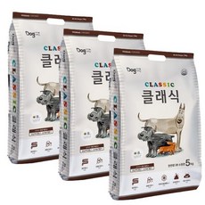 도그랑 클래식 5kg x3개 전연령 애견사료, [0001]기본상품 - 도그랑클래식