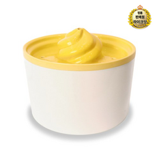 링펫 반려동물 아이스크림 도자기 정수기 1.5L, YELLOW, 13세트