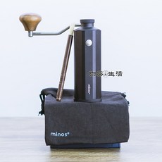 에끌 포순풍미노스 minos 휴대용 손놀림 콩깍지기 가정용 커피콩수동커피분쇄기 수동커피그라인더-16360, 단일옵션, 01.블랙