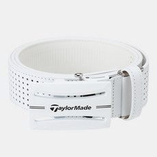 남성 스카시 타공 자동벨트 TMABMS633-100, WHITE, 0FR, WHITE