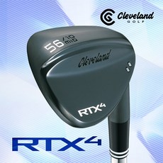 (던롭정품) 클리브랜드 ALL NEW RTX 4 블랙사틴 스틸 웨지(DG S200), (블랙사틴)스틸52도(10바운스)(Mid)