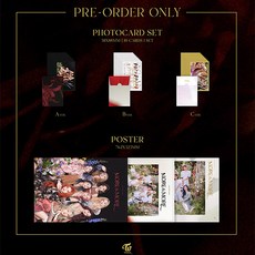 트와이스 MORE&MORE 정품 특전포토카드 포스터, Only A버전 특전포카 1세트
