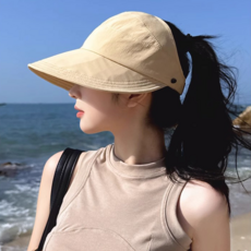 선플릭 여성 버킷햇 벙거지 챙이넓은 모자 썬캡 골프