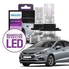 필립스 합법인증 LED 얼티논 프로 3000 / 어메이징 뉴 크루즈 / HB3 9005 할로겐 교체 LED 전조등 [1set 2개입], 1개