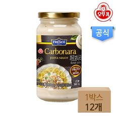 오뚜기 프레스코 까르보나라 파스타소스, 360g, 12개