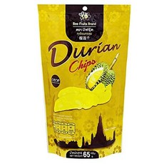 Bee Fruits-Durian Chips Thai Snack 2.3 Ounce Bag Free Shipping 꿀벌 과일-두리안 칩 태국 스낵 2.3온스 봉지, 65g, 1개