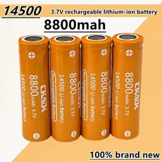 대용량 14500 3.7V 8800mAh 리튬 배터리 충전식 배터리 손전등 LED 손전등 장난감 배터리, 01 1PCS