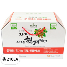 평화식품 유기농 헛개 진액 헛개즙, 210개, 110ml