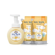 아이깨끗해 순 유아손세정제 용기 + 리필2개 세트, 1세트