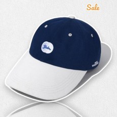 국내매장 YALE 예일 NICEWEATHER LOGO DUCK CAP NAVY