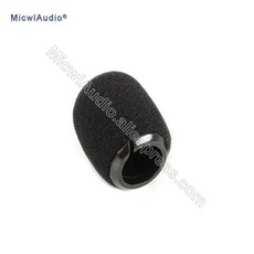 Shure mx418d/c mx412d/c wb98h/c beta98h/c 악기 구즈넥 마이크 용 도매 블랙 스폰지 스냅 피트 폼 윈드 스크린, 단일, 단일