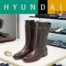 [현대백화점]바이네르 여성 컴포트 하프 부츠 9B84 밤색