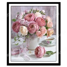 장미꽃그림화분