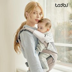 [토드비] 에어피셀 힙시트 올인원아기띠, 색상:세턴그레이
