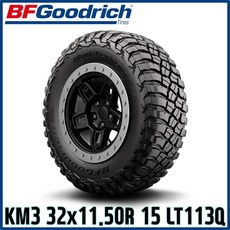 BFGoodrich 비에프굿리치 MT 타이어 KM3 32x11.50R 15 LT113Q, 1개, 상품명 참고
