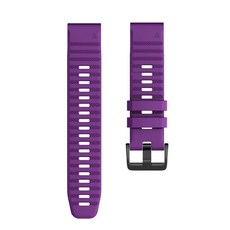 후크 앤 룩 나일론 시계 밴드 26mm Garmin Fenix 6X Pro 솔라/5X Plus / 3 HR/Enduro/하강 MK1 Mk2 Mk2i 시계 밴드 스트랩, Purple