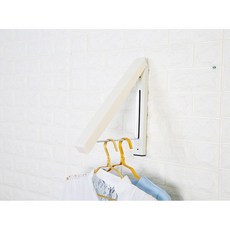 접어서 거치 폴딩 좁은공간 벽고정 행거 옷걸이행거, 단일색상