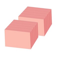 요랜드 파스텔 점착메모지 100 x 76mm 직사각형, 핑크, 10개입