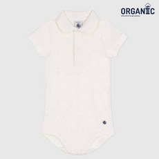 [쁘띠바또 현대판교] NUM41NB92 WT 폴로카라 숏 슬리브 바디수트(최초출시가38000)