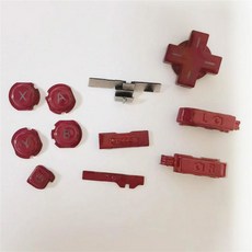 XL LL 버튼 D R 패드 3ds 세트 L ABXY 단추, Red, 1개