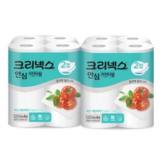 크리넥스 안심 키친타월 120매, 8개