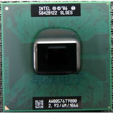 인텔 CPU 노트북 코어 2 Duo T9800 6M 캐시/2.93GHz/1066/듀얼 소켓 479 프로세서 forGM45, 한개옵션0